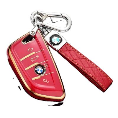China Fadeless Leather Car Keychain Holder Zinc Alloy Fashionable for sale