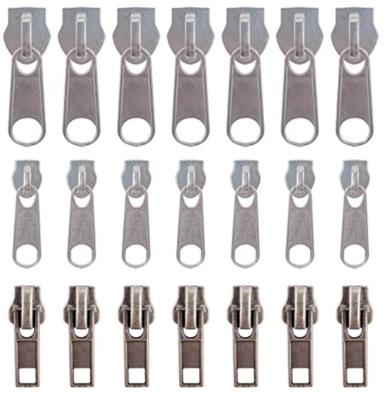 China DIY Craft Silver Metal Zipper Sliders Replacement Antioxidant Rust Resistance Antitear for sale