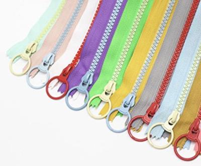 China ODM Durable Colorful Decorative Metal Zippers Lifting Ring Ultra Shiny for sale
