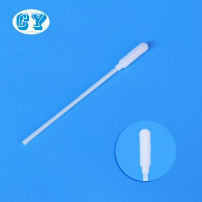 China 150mm Disposable Sterile Nylon Flocked Swab Foam Cleaning Cotton Swab for sale