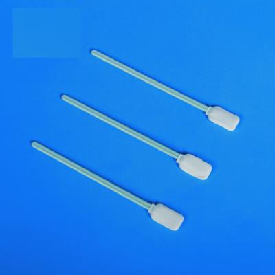 China MSDS Sterile Rayon Tipped Applicator Polyester Cotton Green Rod for sale