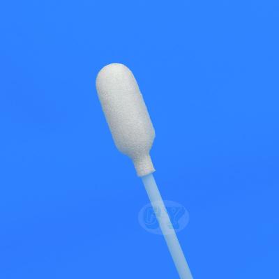 China Disposable Oral Nasopharyngeal Flocked Swab Polyurethane Sponge Swab for sale