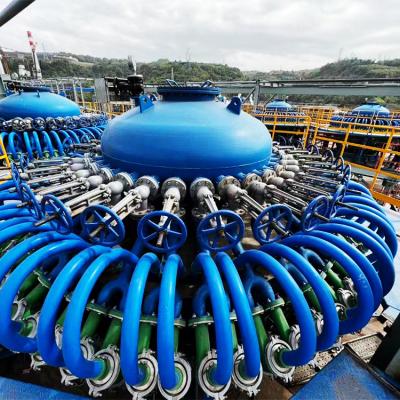 China 5-10 L/Min Wastewater Management Plant 80 Degrees Celsius Desanding Hydrocyclone Oil Water Separator for sale