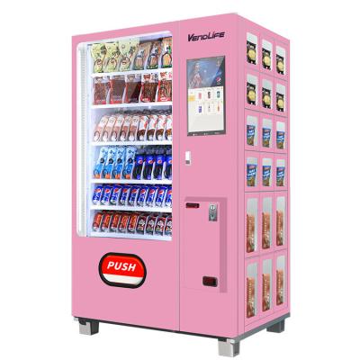 China Petisco do ODM e máquina de venda automática da bebida com sistema de pagamento múltiplo à venda