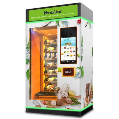 China 0.9KW Fresh Food Vending Machines , 192 Items Veggie Vending Machine for sale