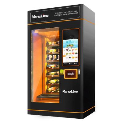 China Máquinas de venda automática comerciais 900W 110V dos alimentos frescos com écran sensível de 23.6in à venda