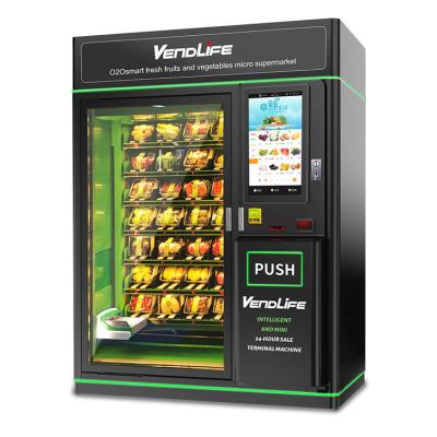 China Hot Dog Fresh Food Vending Machines 120-192 Items Capacity 110V for sale
