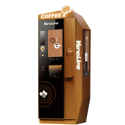 China 120z Instant Tea Coffee Vending Machine CQC Certified With Multimedia Screen for sale