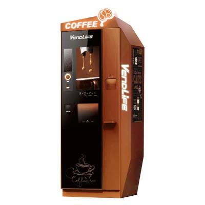 China 80 caliber Coin Operated Tea Coffee Vending Machine 0.2T Net Weight for sale