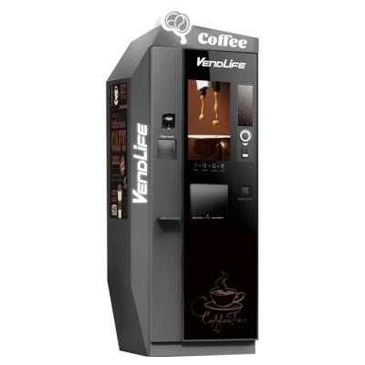 China Intelligent Touch Screen Tea Coffee Slim Vending Machine 2700W for sale