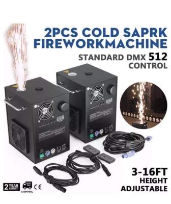 China Electronic DMX512 650W Stage Spark Machine Cold Sparkler Fountains for sale