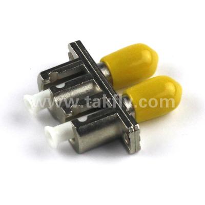 China ST-FC hybrid fiiber optic adapter duplex metal ST to FC fiber optic coupler for sale