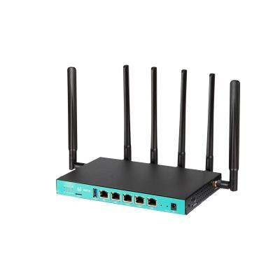 China WS1688-Q 5G Wifi 6 Router Industrial Grade SIM Slot Black Metal Shell for sale