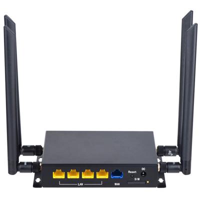 China 300Mbps WS988 desbloquean el puerto de Shell Rj 45 del metal del negro del router de 4G Wifi en venta