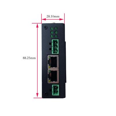 China WS300N 4g Lte Router Industrial Rj45 Port DC Power Metal Case Housing for sale