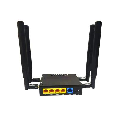 China Black 4g Lte Wifi Router 300Mbps Chip MT7620A With Sim Card Slot Te koop