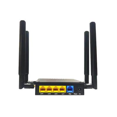 China HUASIFEI Black Iron Shell 4G Wifi Router Openwrt 300Mbps With SIM Slot for sale