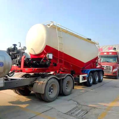 China Low Density Powder Transport Semi Trailer Bulk Cement Tanker Powder Semi-trailer for sale