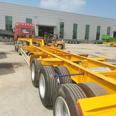China New 40ft Container Semi Trailers Truck Semi-trailer 20 feet Skeleton Semi Trailers for sale