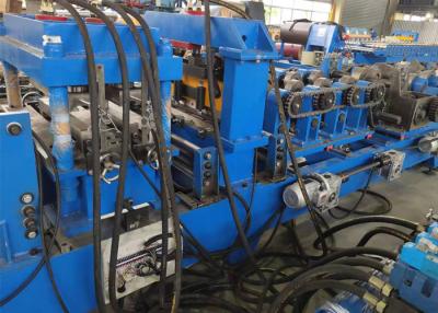 China Steel Frame Z C Section Roll Forming Machine With Leveling Hydraulic Punching for sale