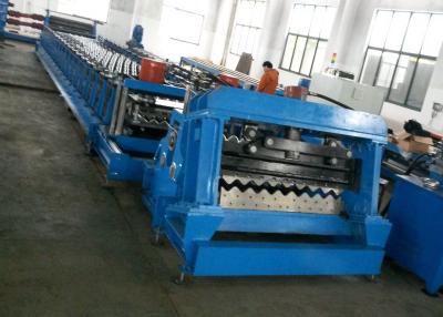 China 18.5kW Grain Silo Roll Forming Machine , Hydraulic Roofing Sheet Crimping Machine for sale