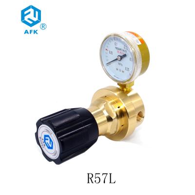 China Adjustable Brass Pressure Relief Valve , R57L Brass Gas Regulator 1.0 KG for sale
