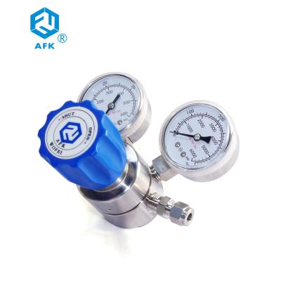 China Ammonia Gas Stainless Steel Pressure Regulator With Plunger Valve Core 316L for sale