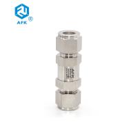 China High Pressure Air Compressor Check Valve Stainless Steel One Way Fuel Check Valve 6mm OD for sale