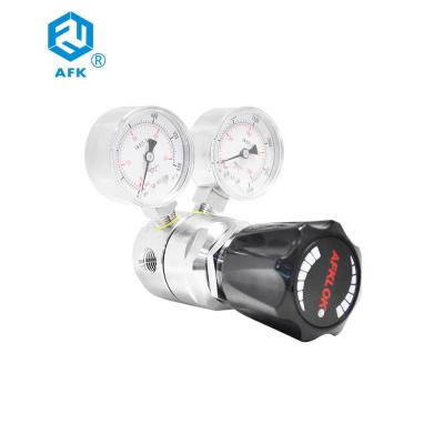 China 3000 PSI 2 Stage Stainless Steel Pressure Regulator High Flow For Oxigen CO2 for sale