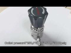 Single Stage High Pressure Nitrogen Cylinder Gas Pressure Regulator