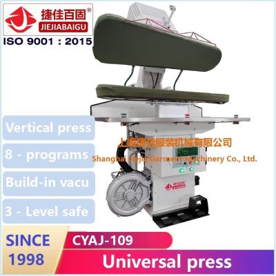 China PLC Universal Vertical Steam Press Machine Dry Heating System for sale