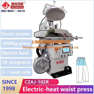 China Casual Trousers Pant Steeam Pressing Machine Screen Plc Garment Ironing Machine for sale