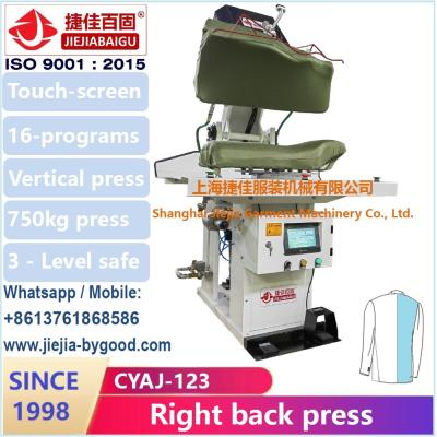 China Máquina vertical de la prensa del vapor de la ropa para la plancha del traje de vestido de la chaqueta del hombre en venta
