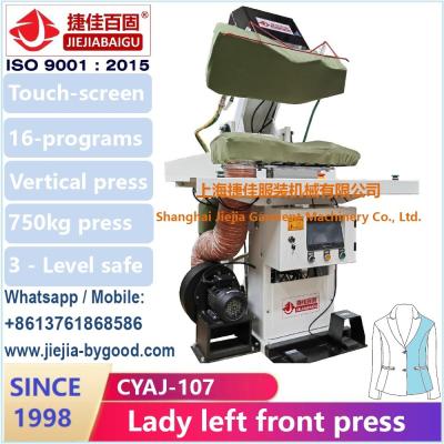China Steam Heat Dress Shirt Press Machine Color Touch Screen Plc for sale