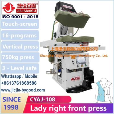 China Shanghai Jiejiabaigu Factory 1998 Full Range Garment Ironing Machine lady dress front for sale