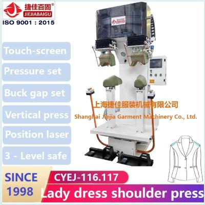 China Lady Blazer Double Shoulder Jacket Pressing Machine Vertical Steam Ironing Equipment for sale