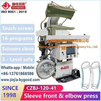 China Suit Sleeve Elbow And Front Dress Press Machine Touch Sreen PLC for sale