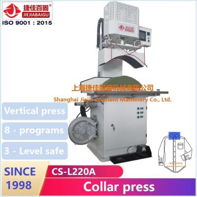 China Máquina eléctrica de prensado de camisas vertical de 220 V para prensado de manguitos de cuello en venta