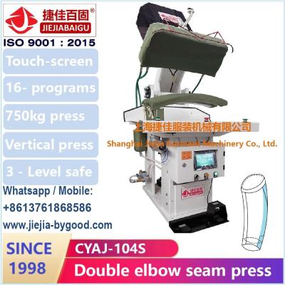 China Traje de blazer profesional de manga doble codo trasero máquina de prensa de costura de vapor Sistema de prensa en venta