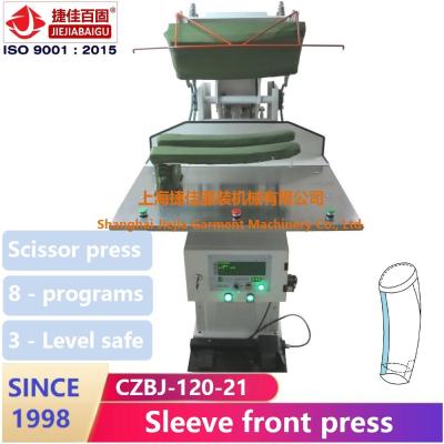 China Jacket Automatic Dress Press Machine 0.4-0.6MPa Double Sleeve Front Seam for sale
