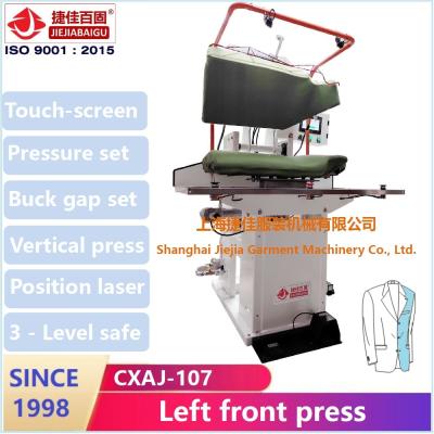 China Suit Jacket Pressing Machine Touch Screen PLC 0-50mm different kind of fabric for sale