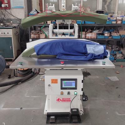 China Automatic Industrial Garment Ironing Machine Steam Trouser Press Machine Vacuum Pump for sale
