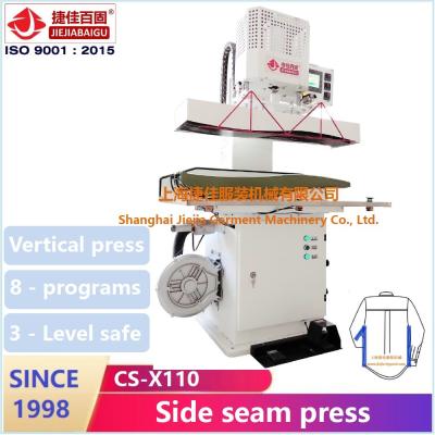 China Vertical Shirt Pressing Machine 220V for sleeve body side seam sealing press for sale