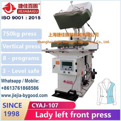 中国 ISO 9001の女性アイロンをかける装置のスーツ アイロンをかける機械のためのJacket Suit Dress縦の衣服の蒸気の出版物機械 販売のため