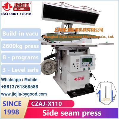 China Aluminium Side Seam Shirt Pressing Machine Electric Heat For Wrinkle Free Seam Sealing for sale