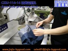 suit arm-hole seam pressing machine