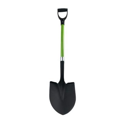 China Shovel Fprofessioningy Outlet Industry Shovel Garden Shovel Agriculture With Fiberglass Handle Shovel S518 à venda