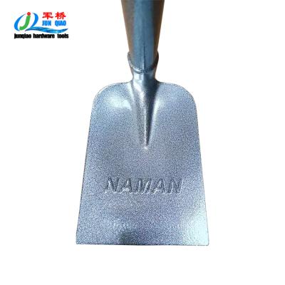 China Agriculture market hoe 1.9kg 2kg stone handle polish steel digging hoe nepal powder coating metal black gray handle shovel made in tangshan china for sale