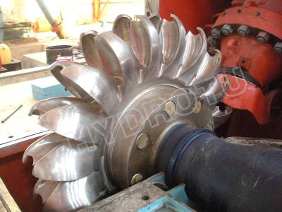 China Pelton Turbine Runner / Pelton Water Turbine With Forged CNC Machine Runner For High Water Head Hydropower Project for sale