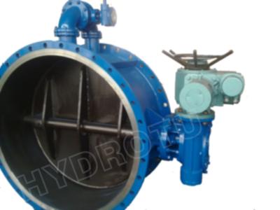 China Large Electric / Manual Flanged Butterfly Valve  Dia.50 – 3000 mm for hydropower for sale